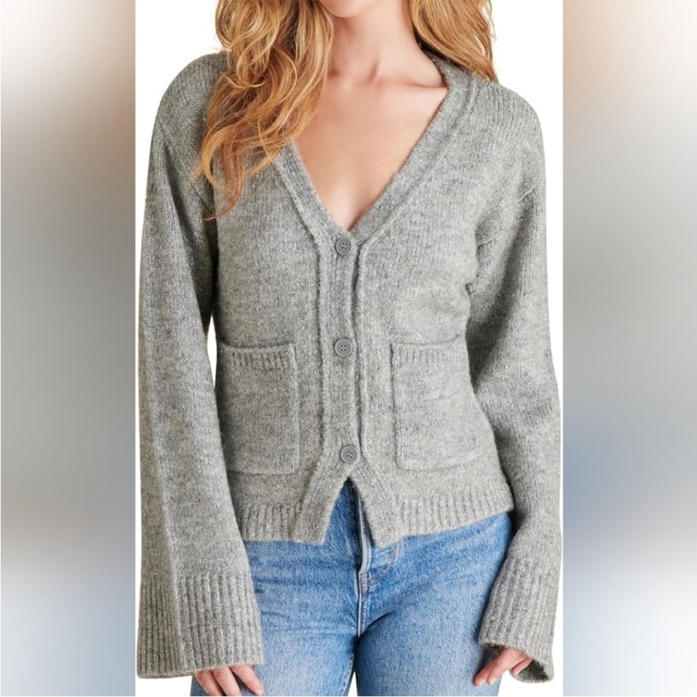 NWT Steve Madden Long Bell Sleeve Cardigan Sweater, Small